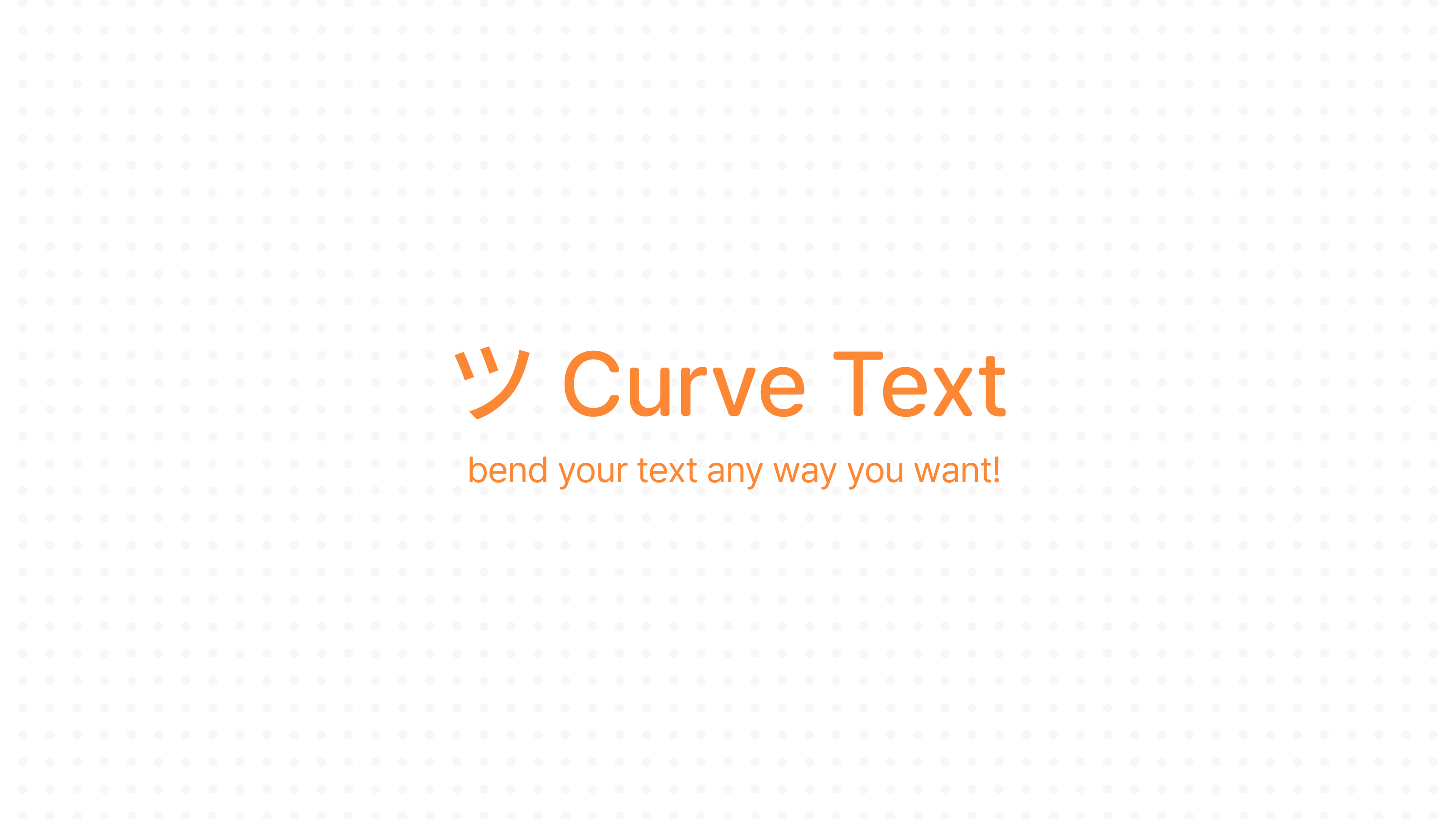 Textcur Curve Text